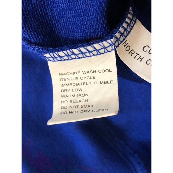 Blast Womens SIze M Blue/Purple 1/4 Zip Textured Embroidered Paisley Sweatshirt - Picture 12 of 13